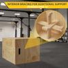 Philosophy Gym 3 in 1 Wood Plyometric Box - 20" x 18" x 16" Jumping Plyo Box for Training and Conditioning view 4