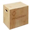 Philosophy Gym 3 in 1 Wood Plyometric Box - 16" x 14" x 12" Jumping Plyo Box for Training and Conditioning view 1