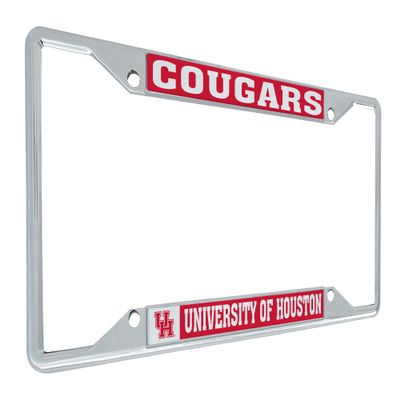 Desert Cactus University of Houston Cougars UH Metal License Plate Frame for Front or Back of Car Officially Licensed (Mascot)