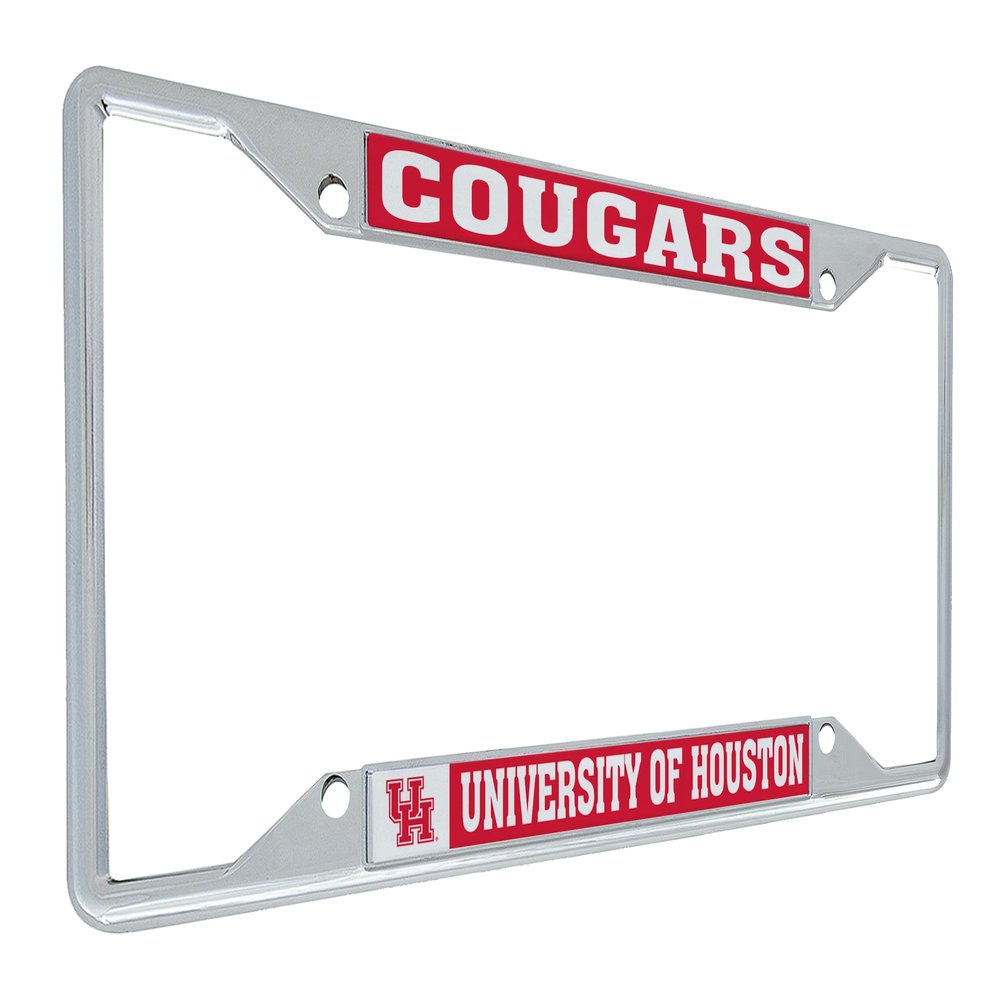 Desert Cactus University of Houston Cougars UH Metal License Plate Frame for Front or Back of Car Officially Licensed (Mascot)