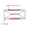 Desert Cactus University of Houston Cougars UH Metal License Plate Frame for Front or Back of Car Officially Licensed (Mascot) view 4