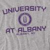 University at Albany Official Circle Logo Unisex Adult T-Shirt, Athletic Heather, 4X-Large view 2