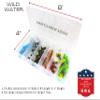 Wild Water Fly Fishing Foam Fly Assortment, 40 Flies with Large 6 Section Fly Box view 2