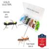 Wild Water Fly Fishing Foam Fly Assortment, 40 Flies with Large 6 Section Fly Box view 4