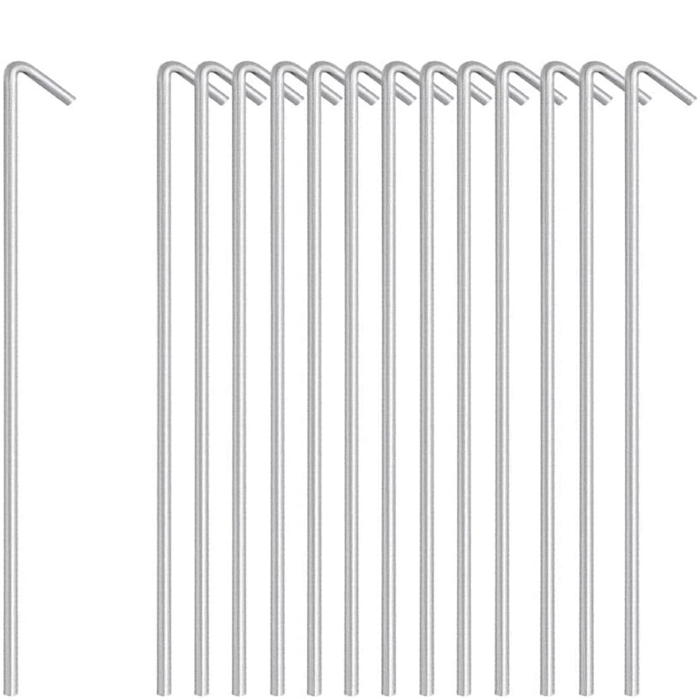 Ram 50 X Heavy Duty GALVANISED 9" Steel Tent PEGS Metal Camping New
