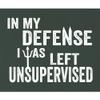 Go All Out XXXXX-Large Forest Green Adult in My Defense Funny T-Shirt view 4