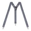 Action Ward Womens Suspenders  Y Back Style  1" Width - Comfortably Adjustable Elastic Straps and Metal Clips (Jeans Black) view 1
