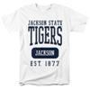 Jackson State University Official Founded Date Unisex Adult T-Shirt, White, 4X-Large view 1