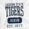 Jackson State University Official Founded Date Unisex Adult T-Shirt, White, 4X-Large view 2