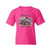 Ford Bronco Kid's T-Shirt Enjoy The Ride Offroad SUV Licensed Boys Girls Tee Hot Pink X-Large view 3