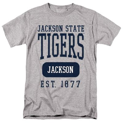 Jackson State University Official Founded Date Unisex Adult T-Shirt, Athletic Heather, 5X-Large