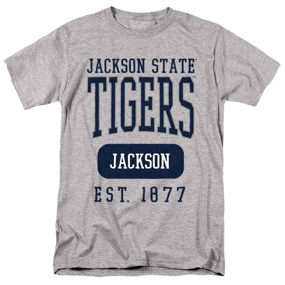 Jackson State University Official Founded Date Unisex Adult T-Shirt, Athletic Heather, 5X-Large