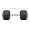 Philosophy Gym Rubber Coated Hex Dumbbell Hand Weights, 30 lb Pair view 3