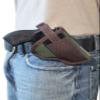 Barsony Woodland Green Cross Draw Holster for Ruger LCR 38, 22 Right view 3