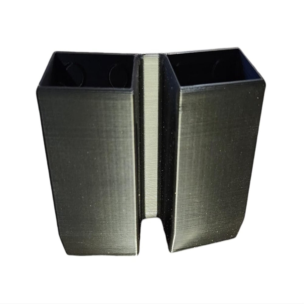 Double Magazine Pouch (OWB) for Beretta 92 and 96 Magazines, 2 in a Row, Adjustable Belt Loops fit 1.5 inch, 1.75 inch and 2 inch Belts