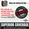 CaddyDaddy New First Class Premium Padded Golf Club Travel Cover with Wheels - Heavy Duty Golf Travel Bag for Airlines, Black/White, L view 2