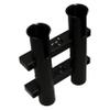 T-H Marine Fishing Rod Holder | 2 in 1 Molded Rod Rack with Storage Slots for Knife, Pliers & Lures - Black view 1