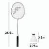 Franklin Sports Badminton Racket and Shuttlecock Set - Includes (4) Rackets, (4) Shuttlecocks with Carry Bag view 2