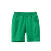 Azalquat Baby Boys Summer Knit Shorts with Pocket, 2 Pack Toddler Pull-On Soft Active Shorts (Green & Grey, 5T) view 2