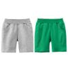 Azalquat Baby Boys Summer Knit Shorts with Pocket, 2 Pack Toddler Pull-On Soft Active Shorts (Green & Grey, 5T) view 4