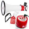 5 CORE Megaphone 50W Bull Horn PA Speaker w 300M Range Loud Siren Voice Amplifier Portable for Outdoor Sports Cheerleading and Coaches - 20RF view 1