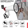 5 CORE Megaphone 50W Bull Horn PA Speaker w 300M Range Loud Siren Voice Amplifier Portable for Outdoor Sports Cheerleading and Coaches - 20RF view 3