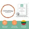 Ambercalm Baltic Amber Necklace - Raw Unpolished Amber Baroque w/Certified Genuine Baltic Amber Cognac 12.5 Inches view 2