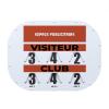 Tennis Scorer Manual Score Board with Rotating Discs Model Cliptec (80x60) Made in France and Double Sided (Front / Reverse) - PVC and 2 Year Warranty, Designed with a Advertising Space view 4