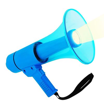 5 CORE Megaphone 50W Waterproof Bull Horn PA Speaker w 800 Yards Range Flashlight Loud Siren Voice Amplifier Lightweight Portable Megafono - HW 18 WP