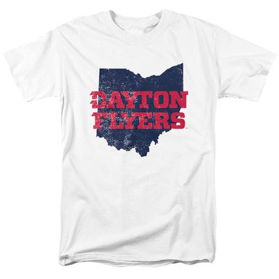 University of Dayton Official State Unisex Adult T-Shirt, White, 5X-Large