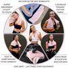 Aurora Athletica Pink Gym Towels for Women - This Super-Soft, Absorbent, Luxury 100% Organic Cotton Silver-Infused Sweat Towel is Perfect for Sports, Workouts, and Yoga view 2