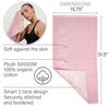 Aurora Athletica Pink Gym Towels for Women - This Super-Soft, Absorbent, Luxury 100% Organic Cotton Silver-Infused Sweat Towel is Perfect for Sports, Workouts, and Yoga view 3