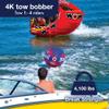 Wow Sports - Tow Rope for Deck Tube - Works for Boating, Skiing, & Wakeboarding - 4K Tow Boss Bobber - Inflatable Buoy view 2
