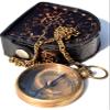 Amazing Art Handicrafts Go Confidently Quote Engraved Compass with Antique Leather Case - Camping & Boating - Gift & Graduation Day Compass - Antique Brass view 4