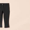 Amazon Essentials Toddler Girls' Uniform Slim Fit Ponte-Knit Pants with Elastic Waist, Pull On, Adjustable, Pack of 2, Black, 2T view 2