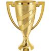 Crown Awards Custom Gold Cup Trophy, 8.4" Gold Cup Recognition Trophy Award On Contemporary Base, 50 Pack view 2