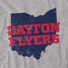 University of Dayton Official State Unisex Adult T-Shirt, Athletic Heather, 5X-Large view 2