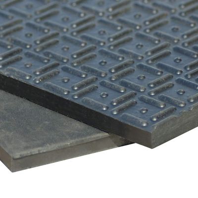 Rubber-Cal Shark Tooth II Heavy Duty Mat, Black, 1/2-Inch x 2 x 3-Feet