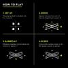 Triumph Sports 4 Square Pickleball Game Set Transforms to Regulation Pickleball Net, Includes 4 Square net, Wood Racket Paddles, Pickleballs, Boundary Markers, Metal Frame, Carry Bag view 3
