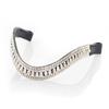 Flexible Fit Equestrian Black Snaffle Bridle Jillian English Horse Bling Browband Headstall Horse view 2