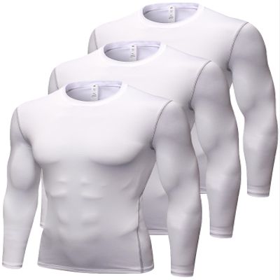 Compression Shirt Men Long Sleeve Thermal Workout Shirts Athletic Basketball Base Layer Undershirts Sports Top