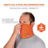 Ergodyne Chill Its 6489 Cooling Neck Gaiter or Face Covering, Two Layers, Adjustable Nose Clip for Secure Fit view 2