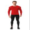 Compression Shirt Men Long Sleeve Thermal Workout Shirts Athletic Basketball Base Layer Undershirts Sports Top view 4