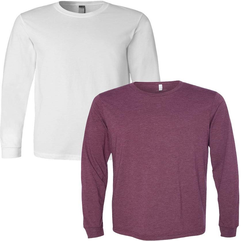 3501-White/3513-Maroon Triblend-XL-2pk Default Title XL