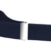 Buyless Fashion Kids Boys Girls No Buckle Adjustable Elastic Dress Stretch Belt Up to 30 Inches 2 Pack - 5098-2-Navy view 3