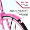 Tracer Taha Beach Cruiser Bike, 26 inch Commuter Bicycle, Single Speed/7 Sepeed Options, Hi-Ten Steel Frame, City Hybrid Bike for Women Men Adult (1-Speed - F, Pink) view 2