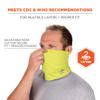 Ergodyne Chill Its 6489 Cooling Neck Gaiter or Face Covering, Two Layers, Adjustable Nose Clip for Secure Fit view 2