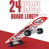 24 inch Rude Boyz Mini Cruiser Skateboard - Aluminium Trucks - Kids Skateboard Ages 5-8 Beginner - Skateboards for Kids view 4