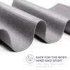 Sunshine Yoga Voyage Yoga Mat, 6 Pack, 72" x 24" Professional Studio and Gym Bulk Yoga Mats, 5mm Thick, Durable, Anti-Tear, Non Slip Fitness and Exercise Mats, Cool Gray view 2