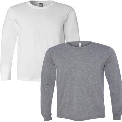3501-White/3513-Grey Triblend-S-2pk Default Title S